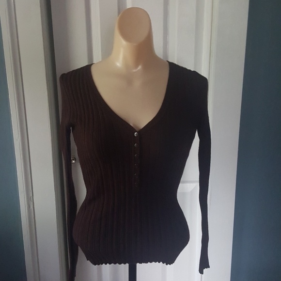 It's Our Time Sweaters - It's Our Time Brown Tight Fitting Sweater-Size M